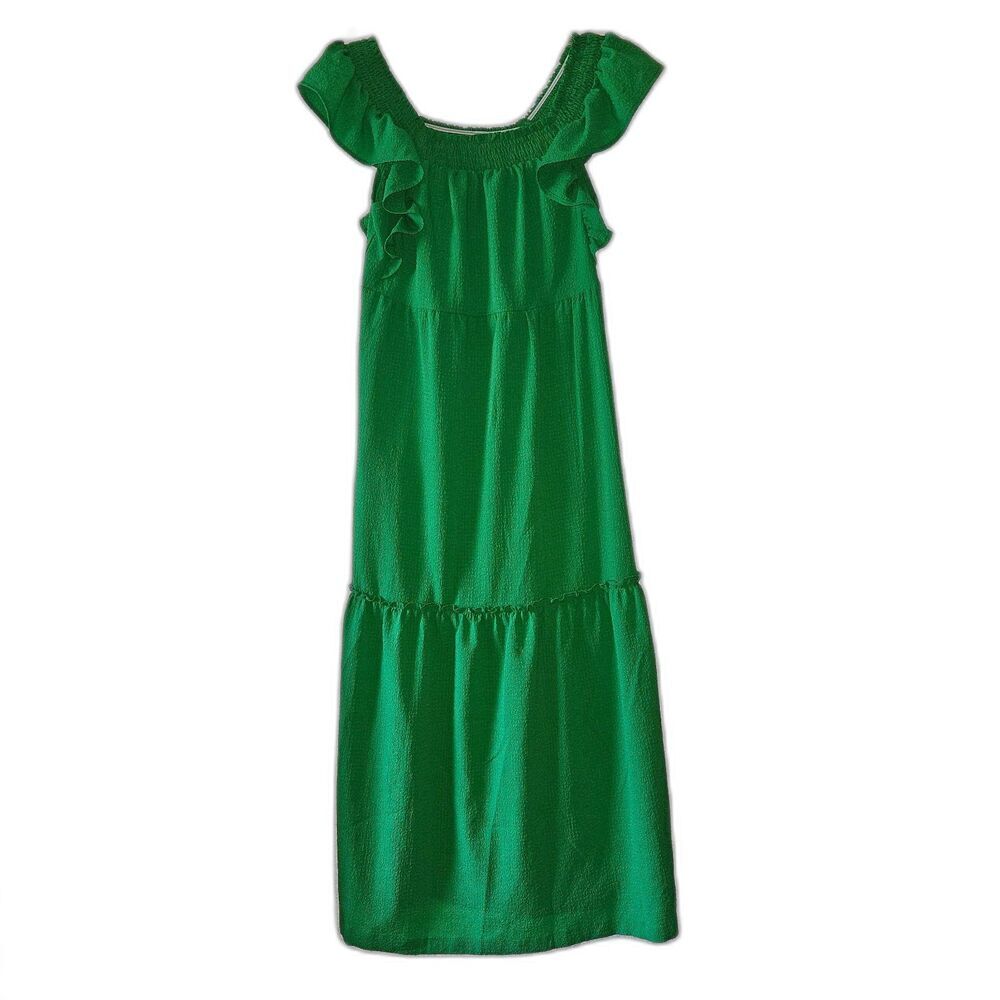 DOKOTOO Beach Dress Bright Green Size Small